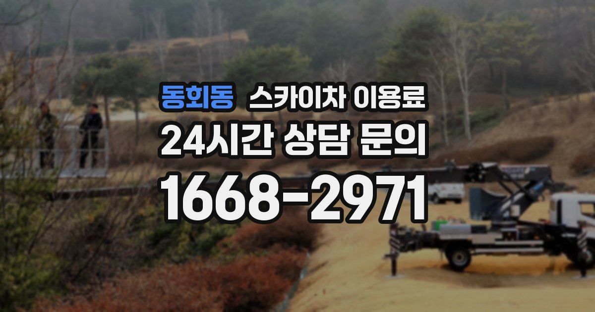 동회동 스카이차 이용료