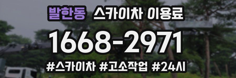 발한동 스카이차 이용료