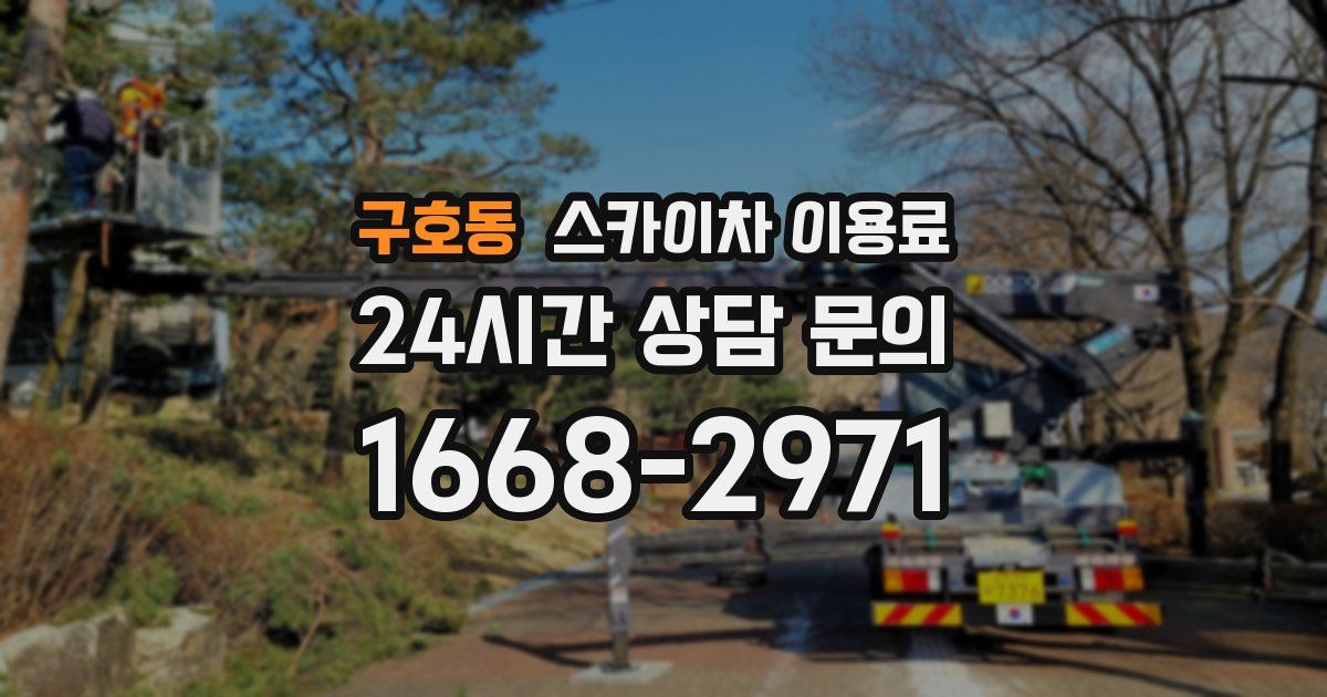 구호동 스카이차 이용료