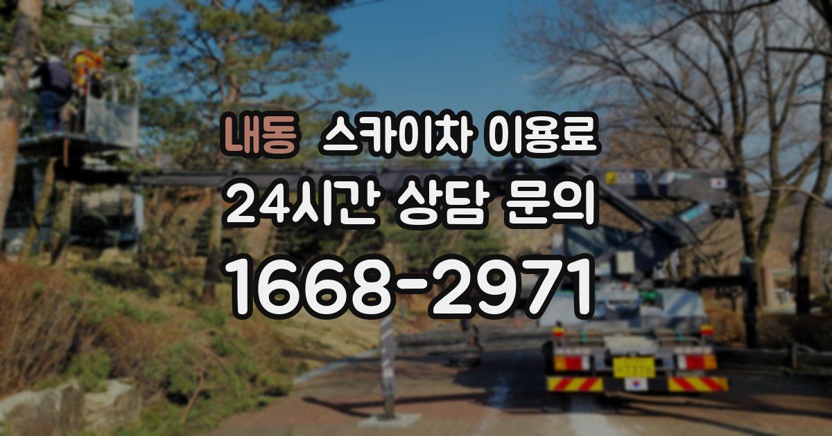 내동 스카이차 이용료