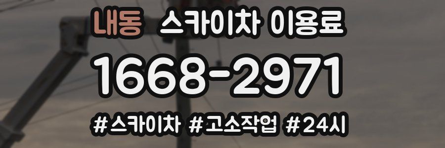 내동 스카이차 이용료