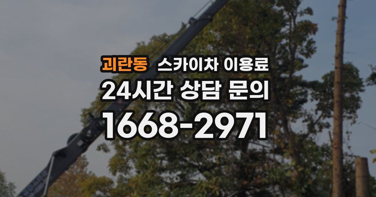 괴란동 스카이차 이용료