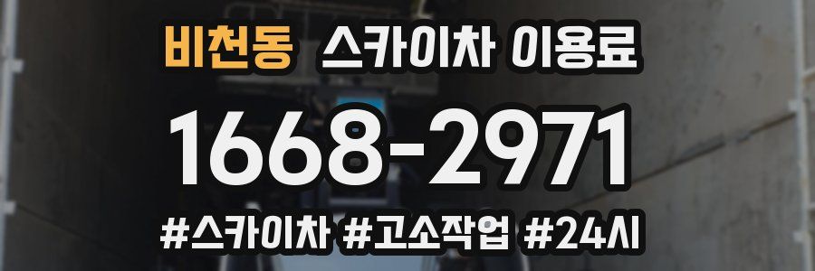 비천동 스카이차 이용료