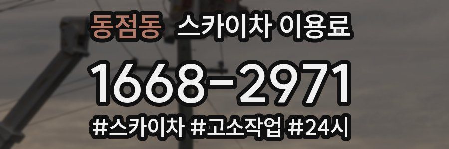 동점동 스카이차 이용료