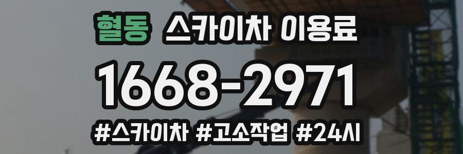 혈동 스카이차 이용료
