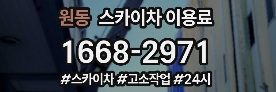 원동 스카이차 이용료