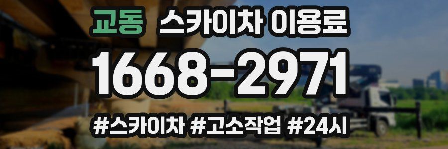교동 스카이차 이용료