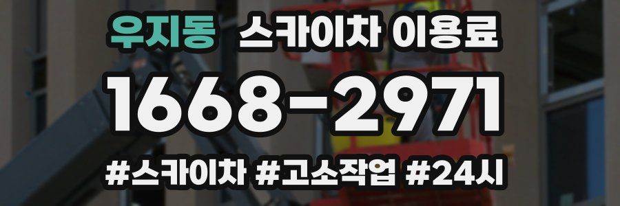 우지동 스카이차 이용료