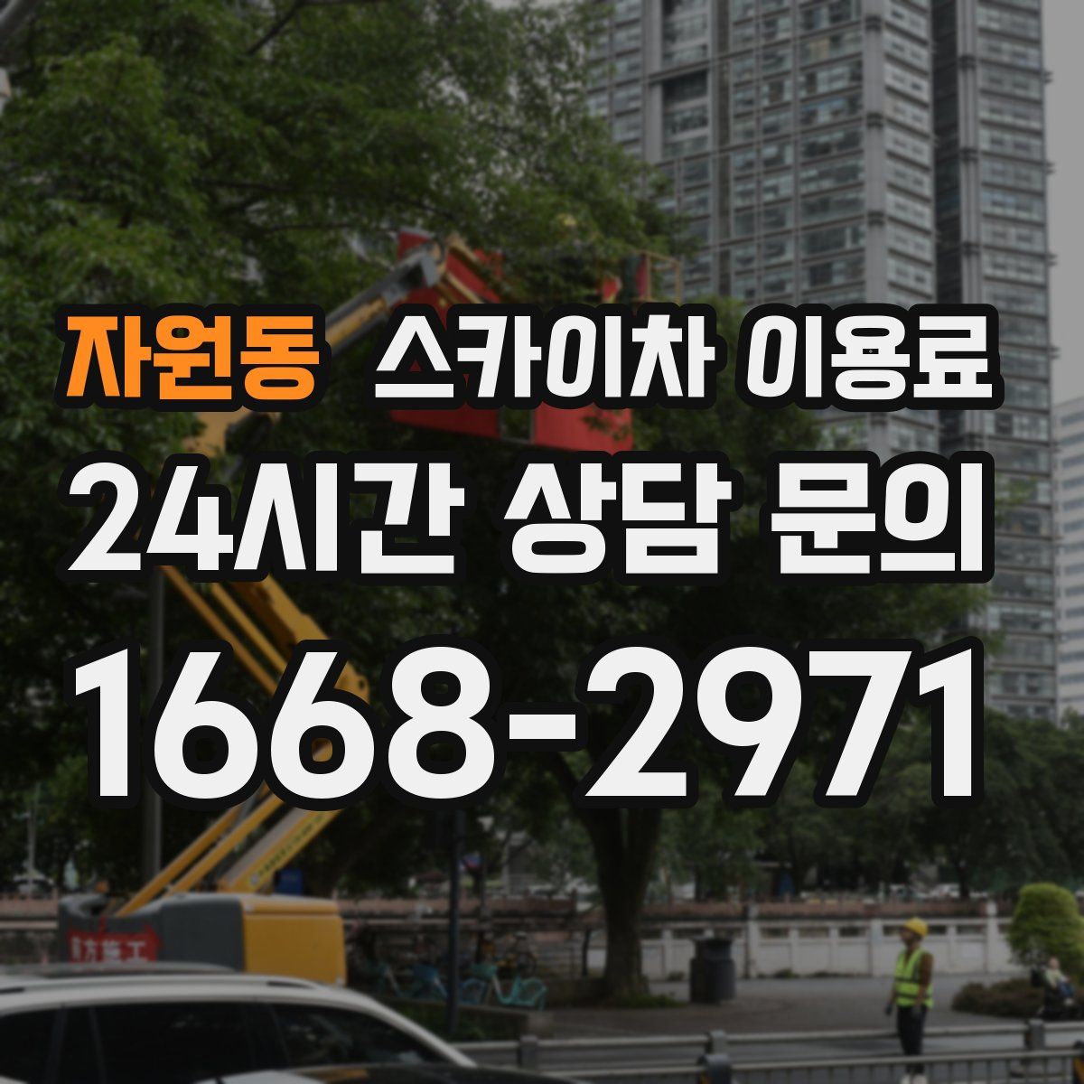 자원동 스카이차 이용료