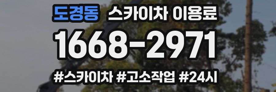 도경동 스카이차 이용료