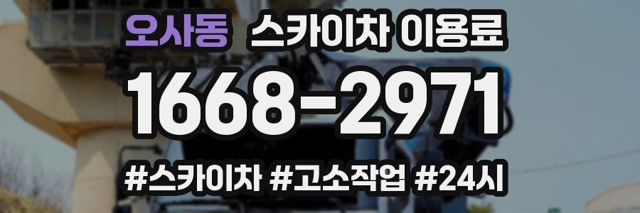 오사동 스카이차 이용료