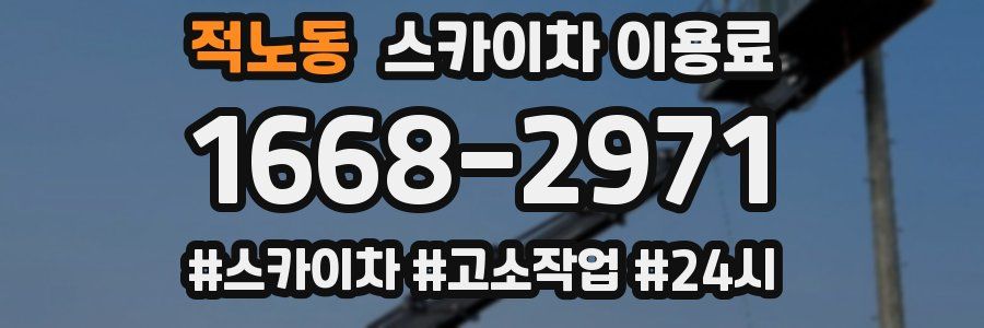 적노동 스카이차 이용료