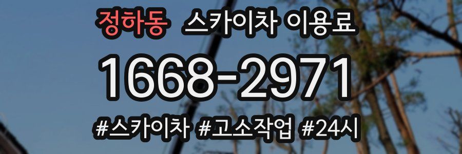 정하동 스카이차 이용료