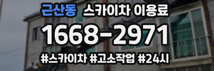 근산동 스카이차 이용료