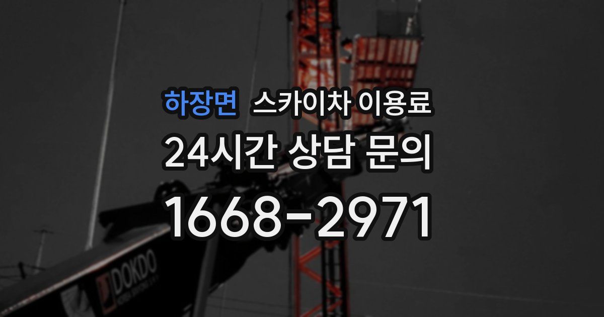 하장면 스카이차 이용료