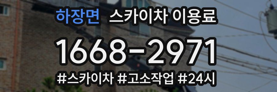 하장면 스카이차 이용료