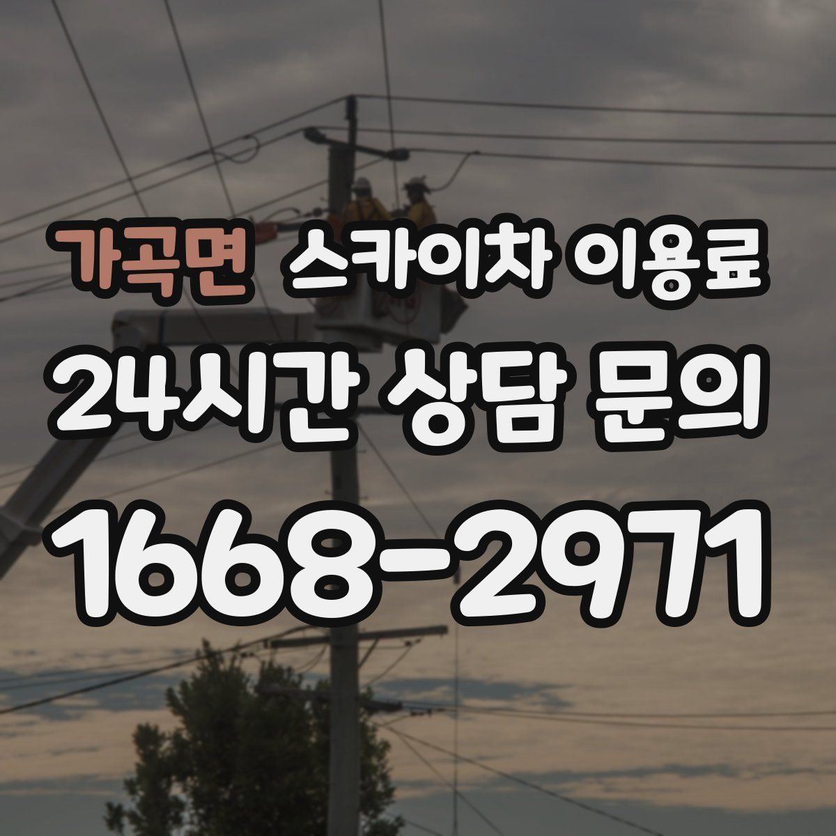 가곡면 스카이차 이용료