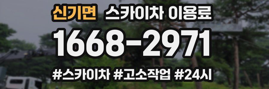 신기면 스카이차 이용료