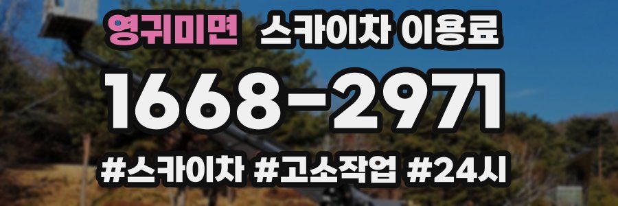 영귀미면 스카이차 이용료
