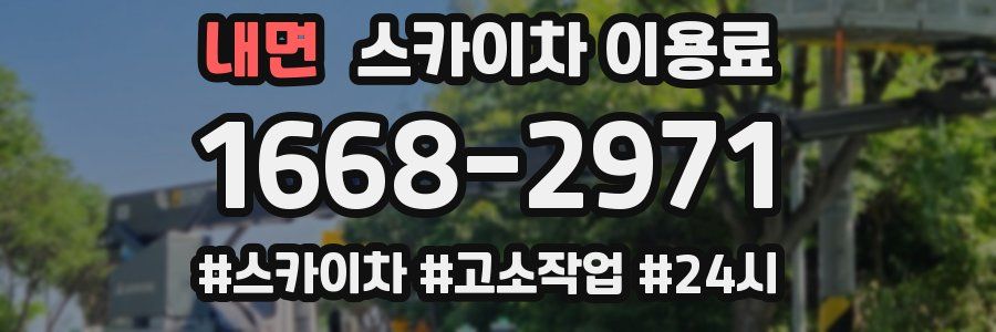 내면 스카이차 이용료