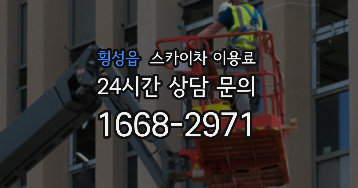 횡성읍 스카이차 이용료