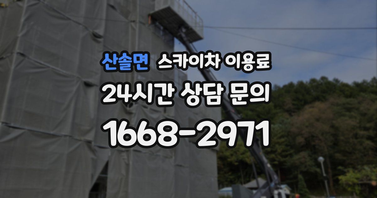 산솔면 스카이차 이용료