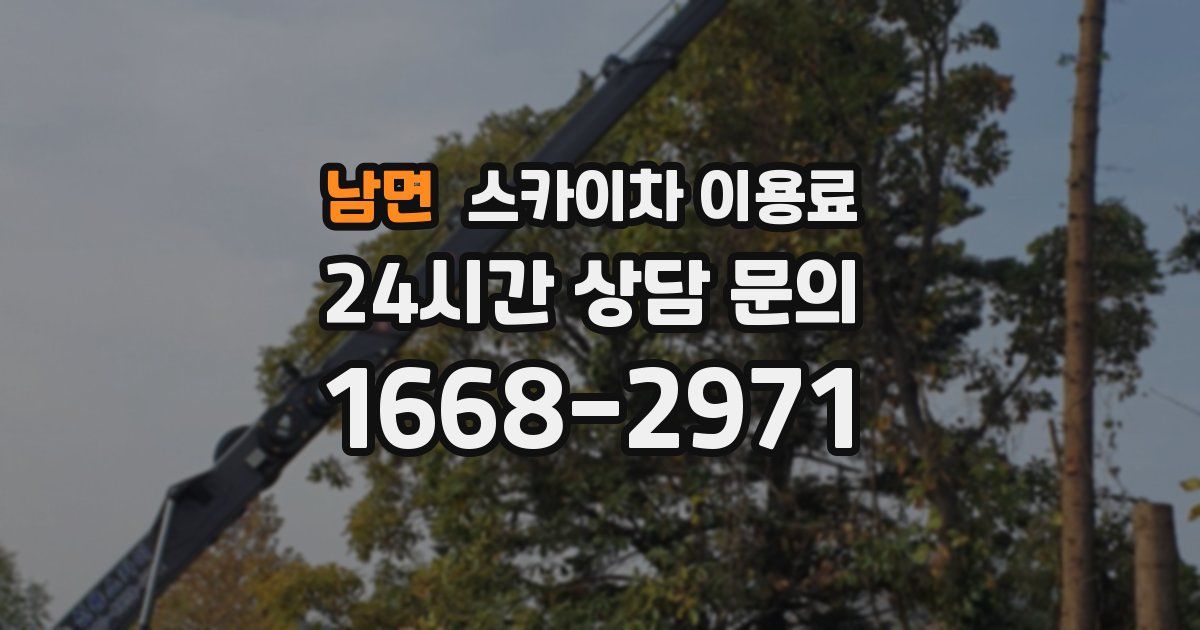 남면 스카이차 이용료