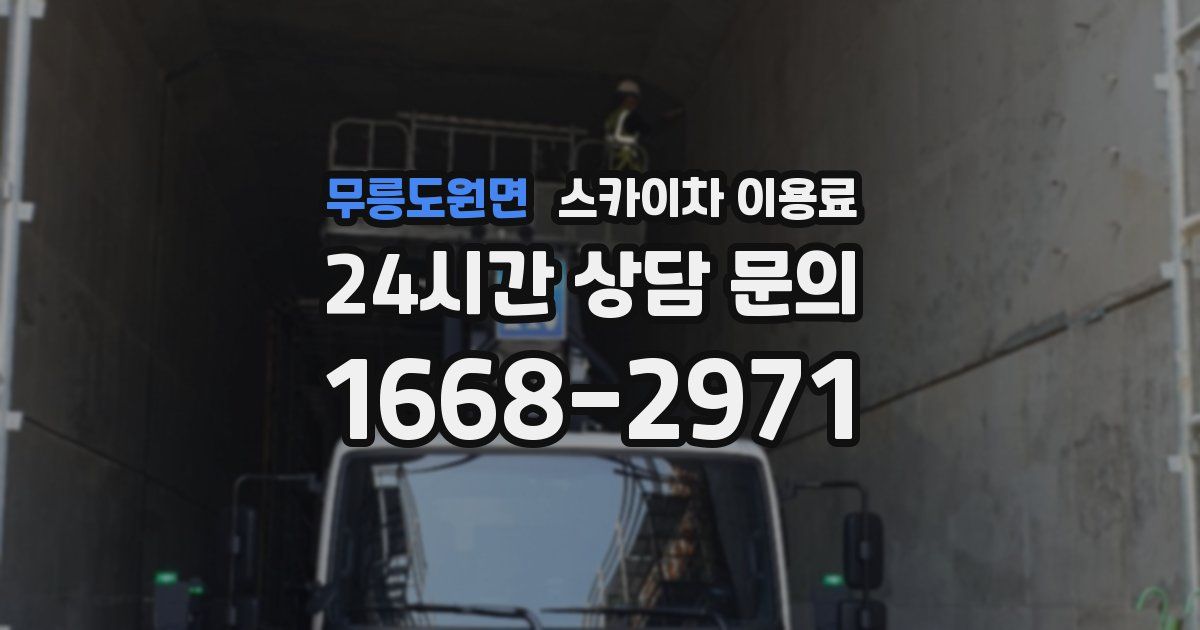 무릉도원면 스카이차 이용료