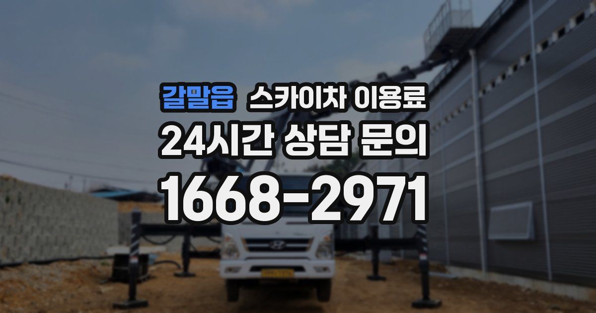 갈말읍 스카이차 이용료