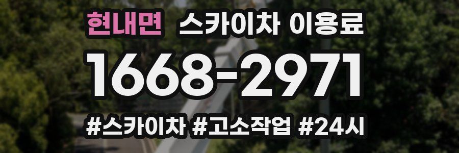현내면 스카이차 이용료