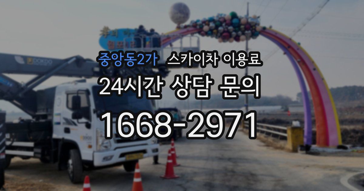 중앙동2가 스카이차 이용료