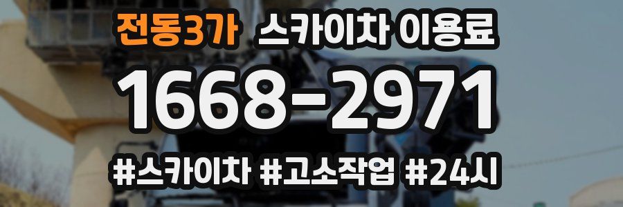 전동3가 스카이차 이용료