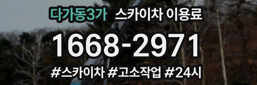 다가동3가 스카이차 이용료