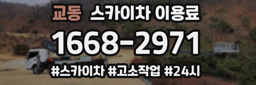 교동 스카이차 이용료