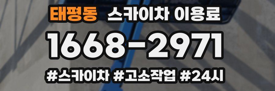 태평동 스카이차 이용료