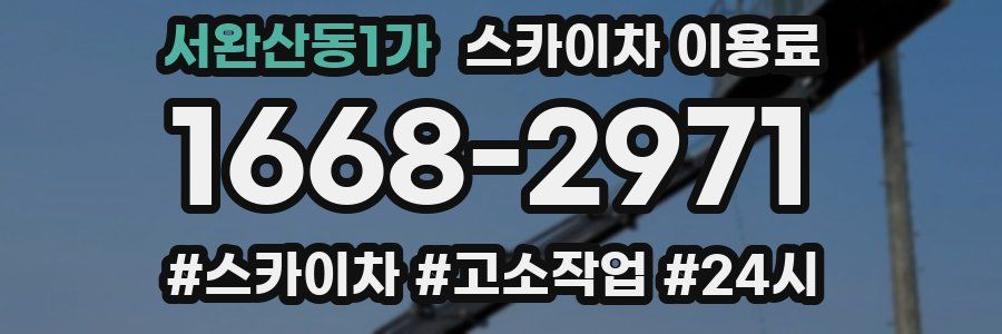 서완산동1가 스카이차 이용료
