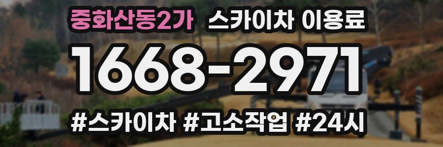 중화산동2가 스카이차 이용료
