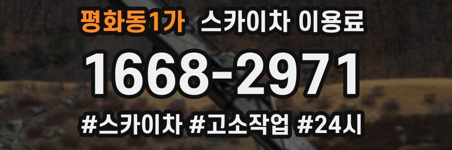 평화동1가 스카이차 이용료
