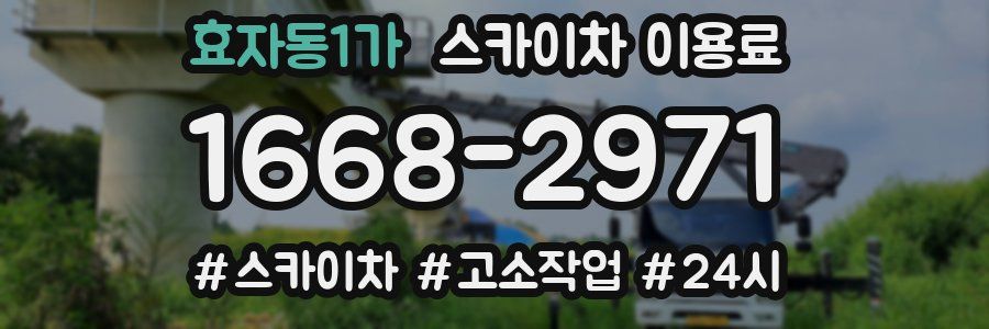 효자동1가 스카이차 이용료