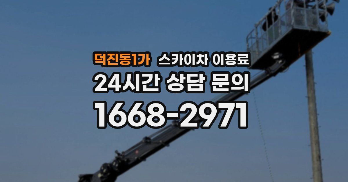 덕진동1가 스카이차 이용료