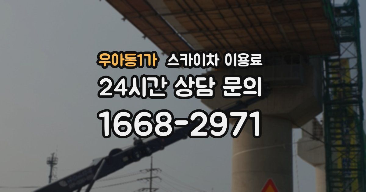 우아동1가 스카이차 이용료
