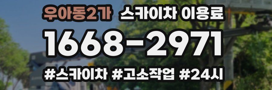 우아동2가 스카이차 이용료