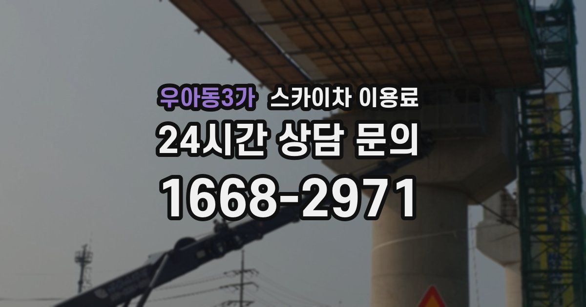 우아동3가 스카이차 이용료
