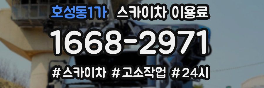 호성동1가 스카이차 이용료
