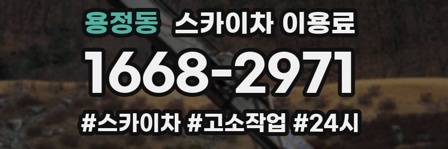 용정동 스카이차 이용료