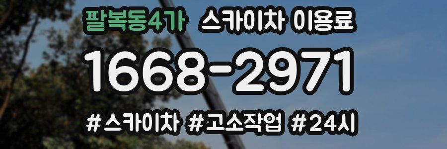 팔복동4가 스카이차 이용료