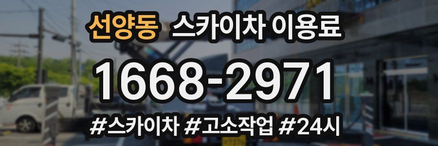 선양동 스카이차 이용료