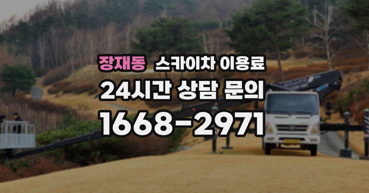 장재동 스카이차 이용료