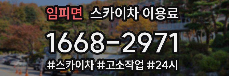 임피면 스카이차 이용료