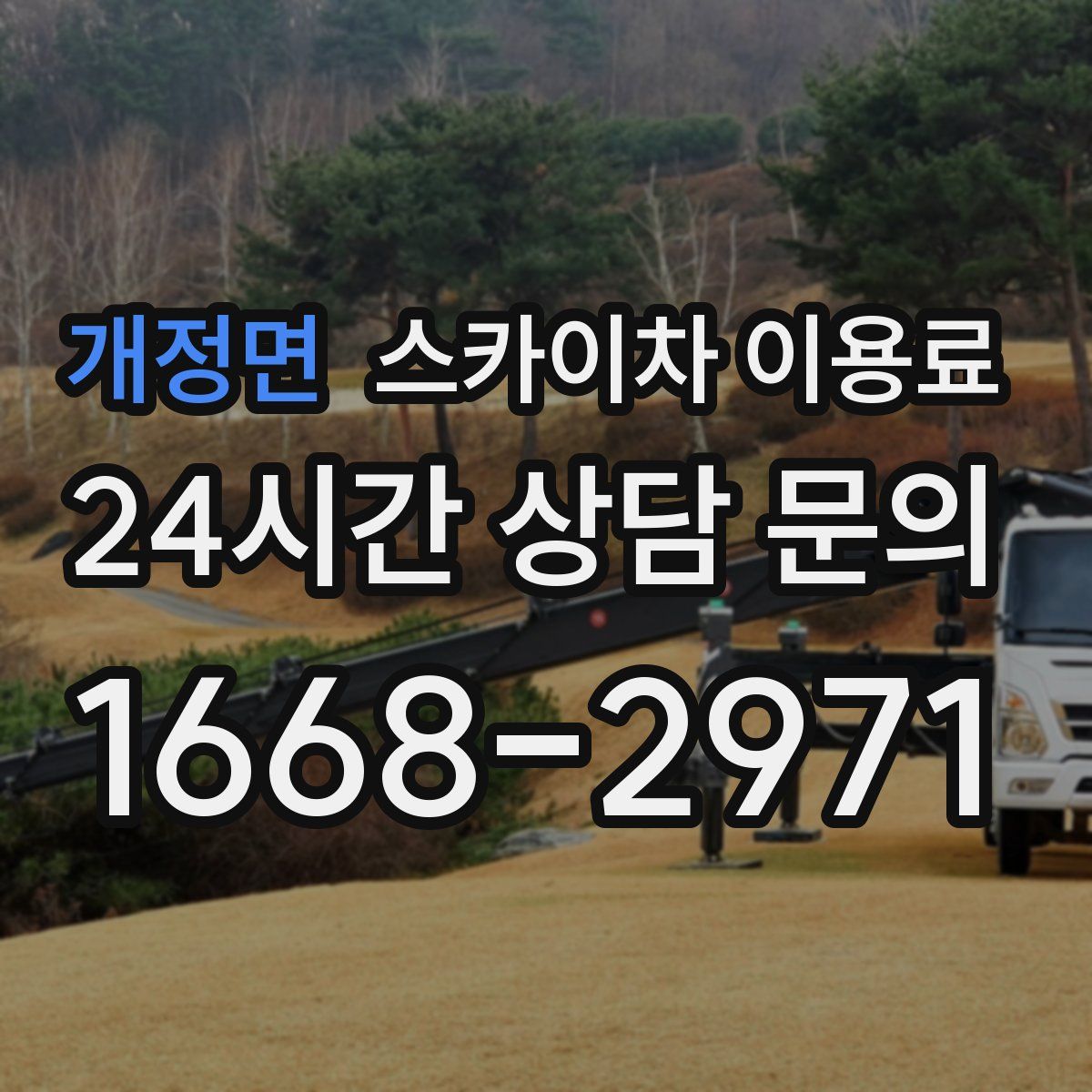 개정면 스카이차 이용료